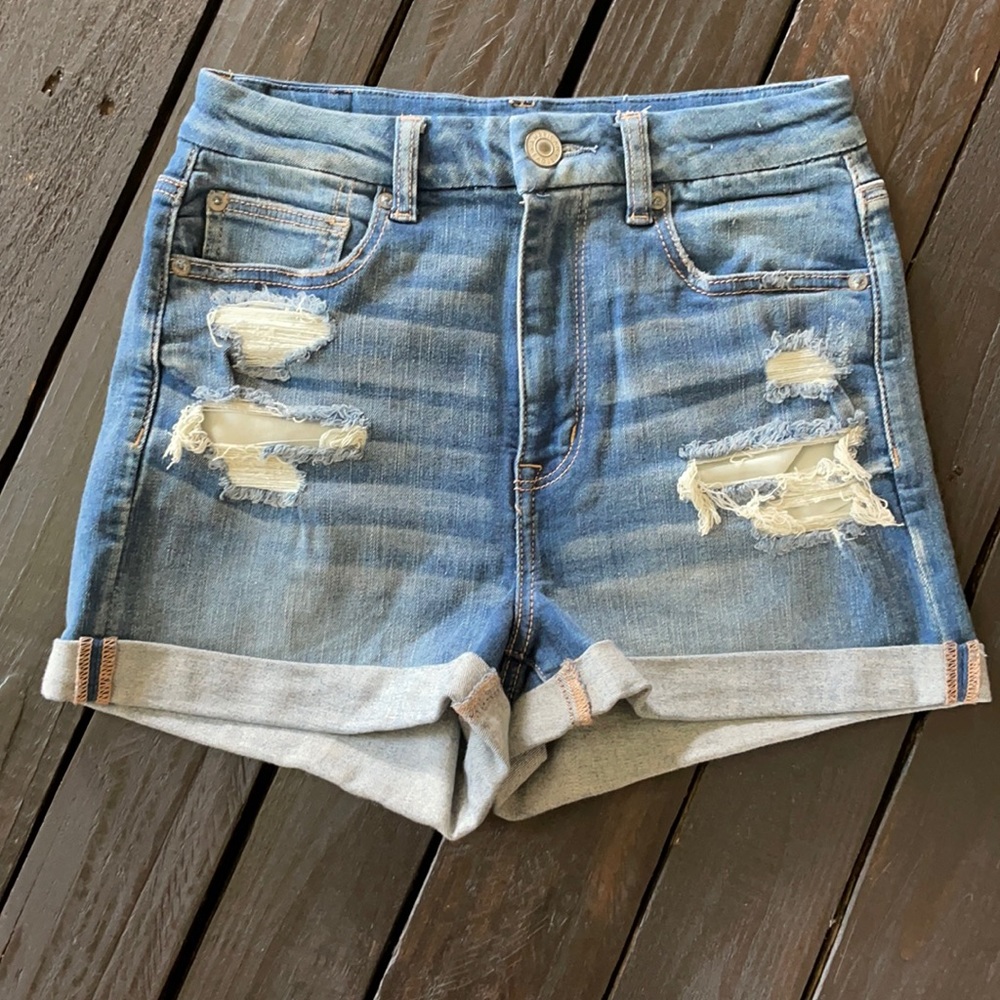 NWT  American Eagle Curvy Hi-Rise Shirtie